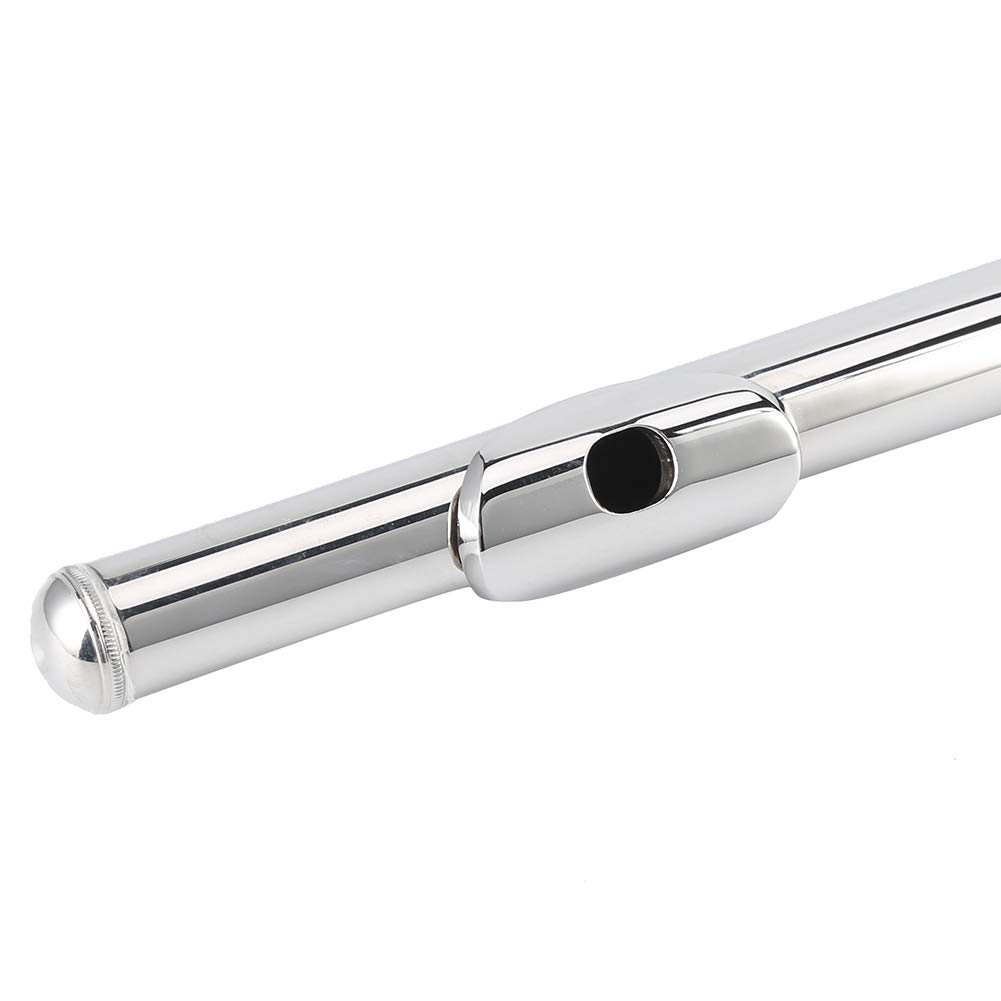 Flöte, Silber Sterling, Stahlanfänger für Kinder, Kinderinstrument for Familienmusik, Schulband, Musikunterricht, Musikaktivität, Musikperformance