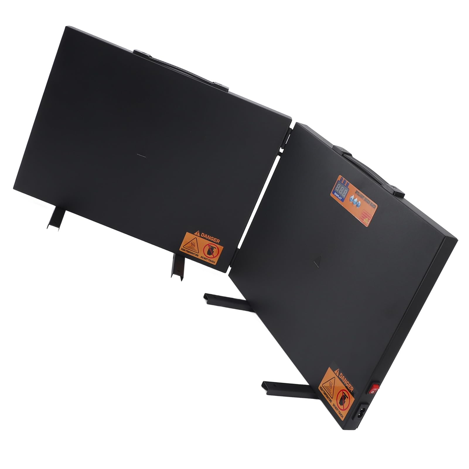 SIXRUN Calentador de Gallinero, Calentador Plegable para Gallinero, 150 W, Tamao Grande, Temperatura Ajustable, Das, Horas, 2 Placas Calefactoras para Pollitos, Gatitos, Cachorros