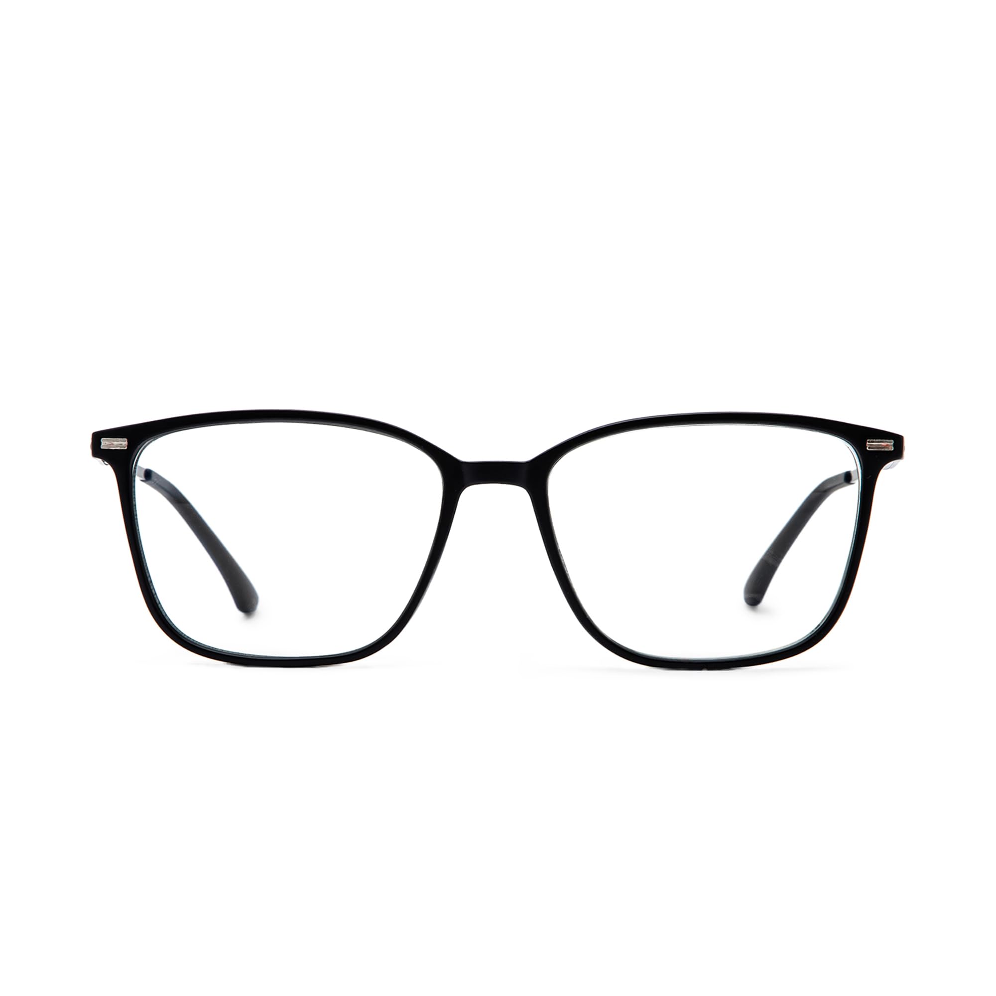 Intellilens | Zero Power Blue Cut Computer Glasses | Anti Glare, Lightweight & Blocks Harmful Rays | UV Protection Specs | For Men & Women | Matte Back | Square | Medium (B0BDMLXCNZ) Amazon Price History, Amazon Price Tracker