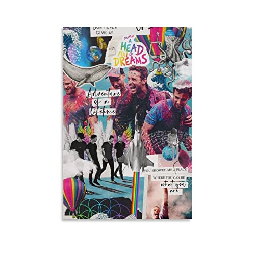 DABOUR Lienzos De Fotos Coldplay Print Picture Paintings para la decoración del Dormitorio de la...
