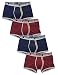 David Archy 4 Pack Men's Stylish Contour Pouch Cotton Trunks