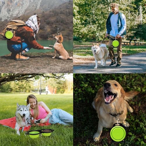 Collapsible-Silicone-Cat-and-Dog-Travel-Bowls2-in-1-Foldable-Pet-Feeding-and-Watering-Dish-for-Walking-Camping-Hiking-with-Carabiner-Green