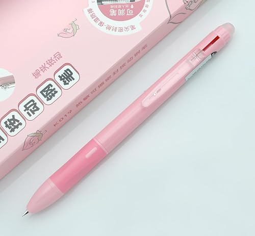 Miniatura 2 de xixixiaozhu OASO K019 - Juego de pluma estilográfica retráctil borrable de 0.020 in con 2 cartuchos de tinta azul, escritura suave para estudiantes