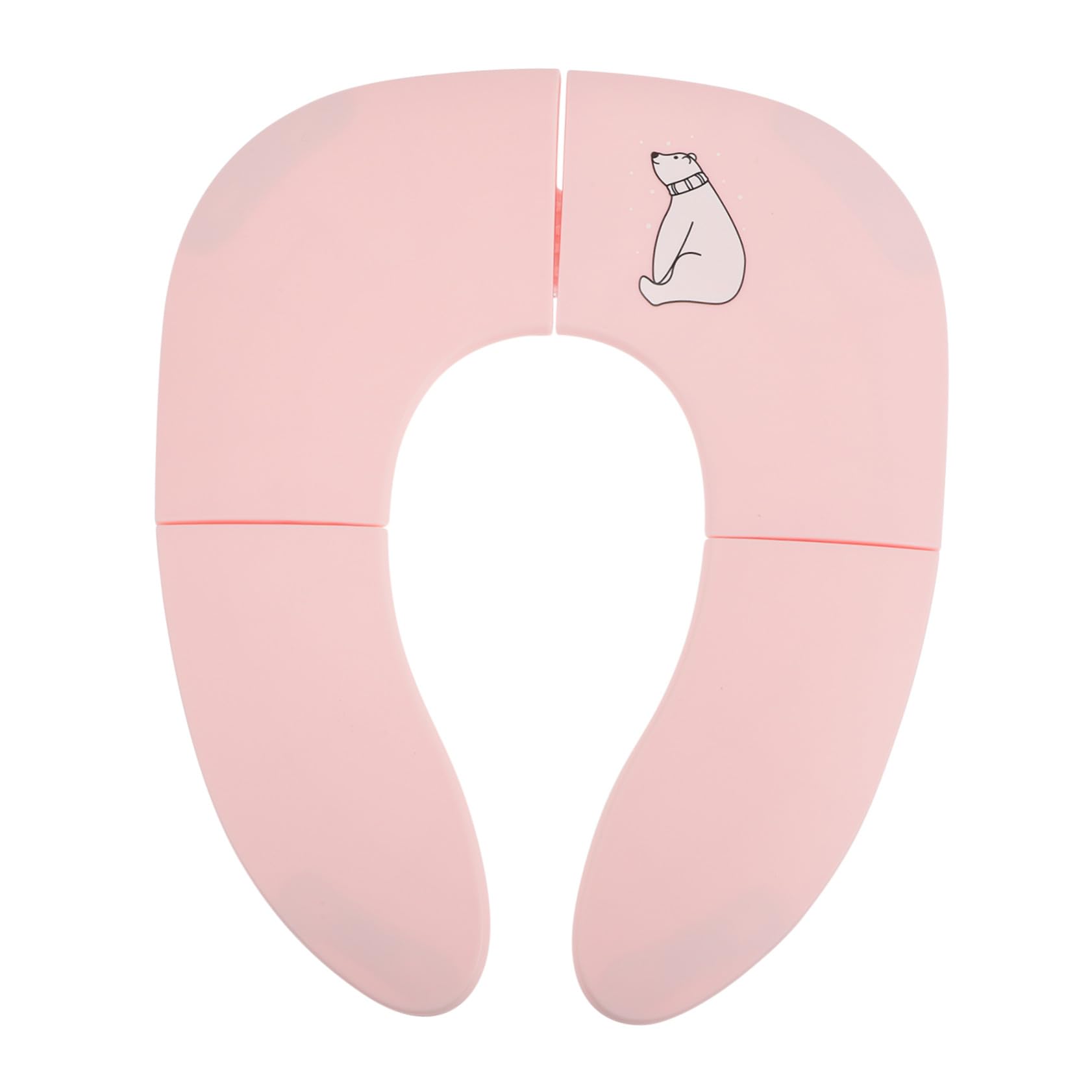Asiento de Inodoro Portátil Plegable para Niños, Rosa, Pp