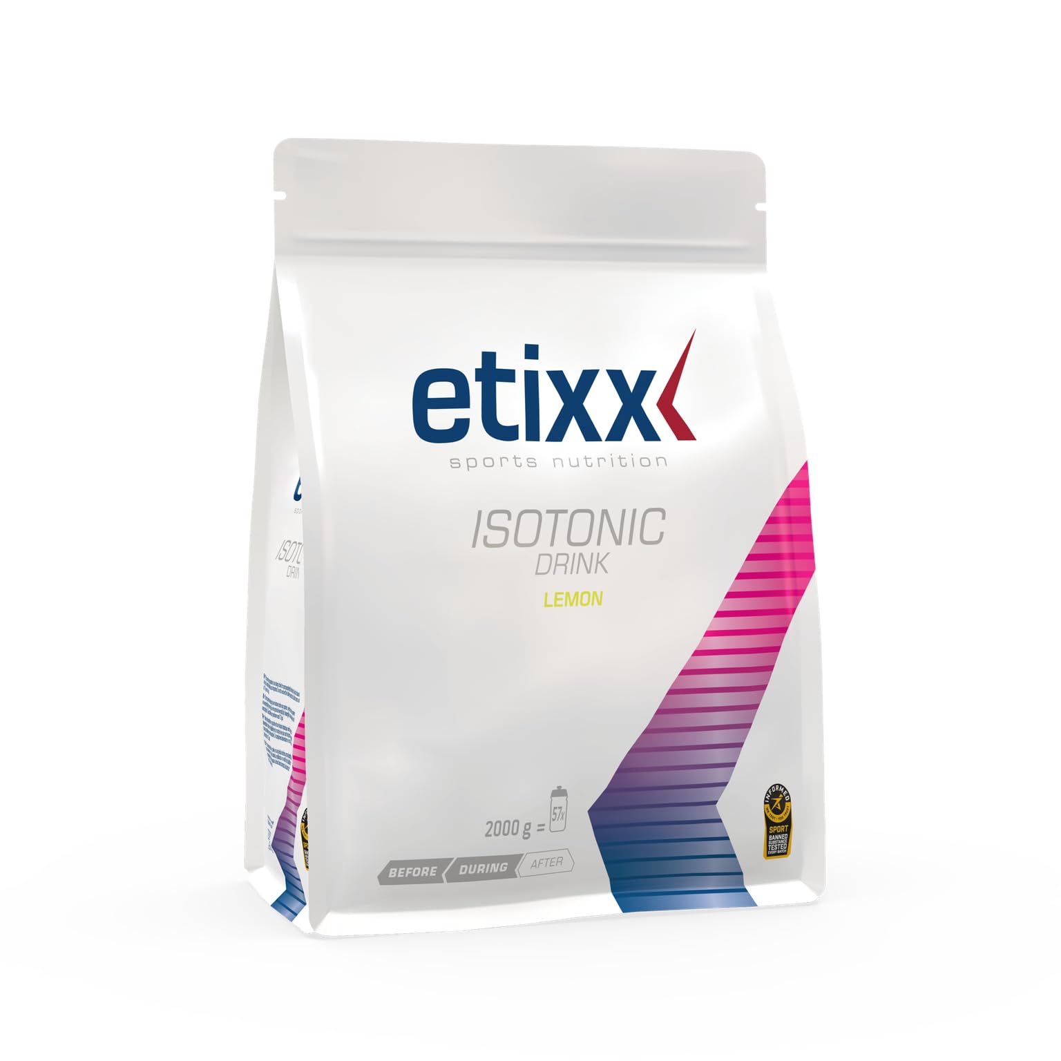 Etixx Isotonic - Boisson Isotonique Citron, 2000g - Hydratation et Énergie Rapide, Pour Endurance et Récupération
