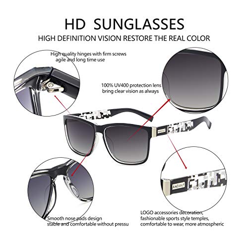 Image of ANDOILT Sport Polarized Square Sunglasses