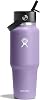 Hydro Flask - Wide Flex Straw Travel Bottle 946 ml (32 OZ) - Insulated Stainless Steel Water Bottle with TempShield Insulation, Leakproof Flex Straw Cap - BPA-Free - Fits Most Cupholders - Moonshadow