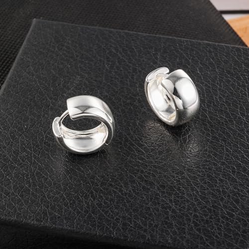 Image of Chunky Hoop Earrings for Women Small Huggie Hoops Earrings Fashion Jewelry