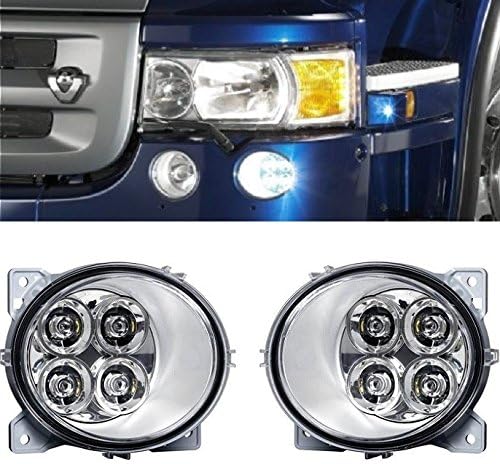 VNVIS2x FOG DAYTIME RUNNING 4 LEDs LAMPS for SCANIA P G R T SERIES 2004> E4 LIGHTS RH/OS + LH/OS
