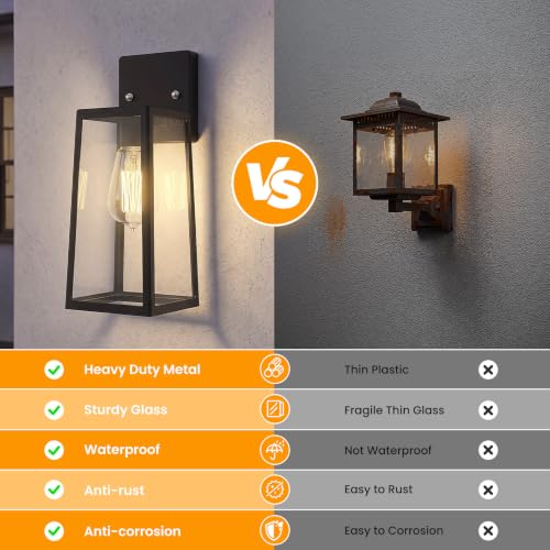 Onforu Exterior Lighting Fixture, Outdoor Porch Light for House, Wall Mount - image 5