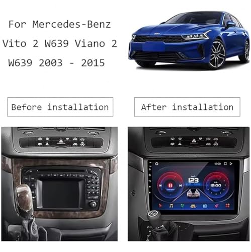 Radio 2 DIN para Mercedes Vito W639 con Mirror Link y CarPlay para viajar conectado 2