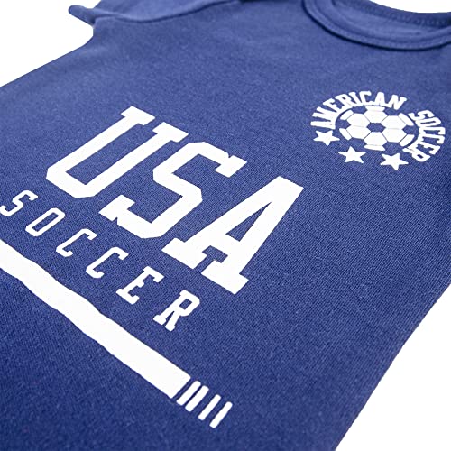 Baby USA Soccer Onesie for Boys Newborn US soccer jersey for Girl Infant Football Outfit & Toddler Soccer Shirt3