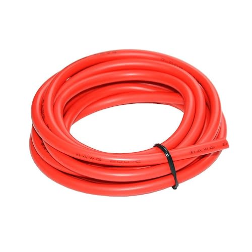 Vista 15 de Alambre de silicona 10 AWG 2 conductores línea de cable paralelo de 20 pies [10 pies negro y 10 pies rojo] alambre trenzado calibre 10 - Alambre
