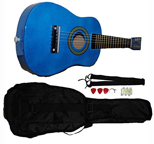 Shop4Omni Mini Kids Acoustic Toy Guitar Kit Gig Bag + Picks + Strap