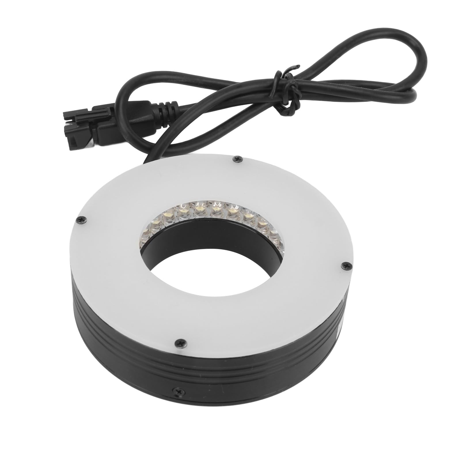 Microscopio Anillo de Luz LED Iluminación Duradera Ajustable para Microscopio Estéreo Binocular Industrial 70 Mm