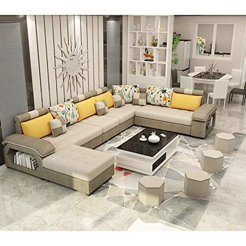 Quality Assure Furniture STARLINE 9 Seater Sectional Sofa Set (Hardwood