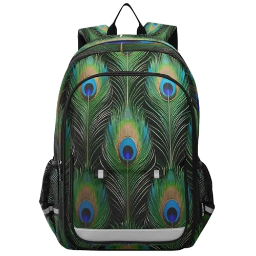 Sac à dos pour ordinateur portable enfants motif paon 3D