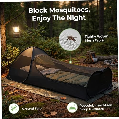 Tienda mosquitera pop-up para camping 1 persona miniatura 2