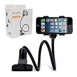 Huixinda Universal Phone Clip Holder with Flexible Gooseneck Long Arm - Black