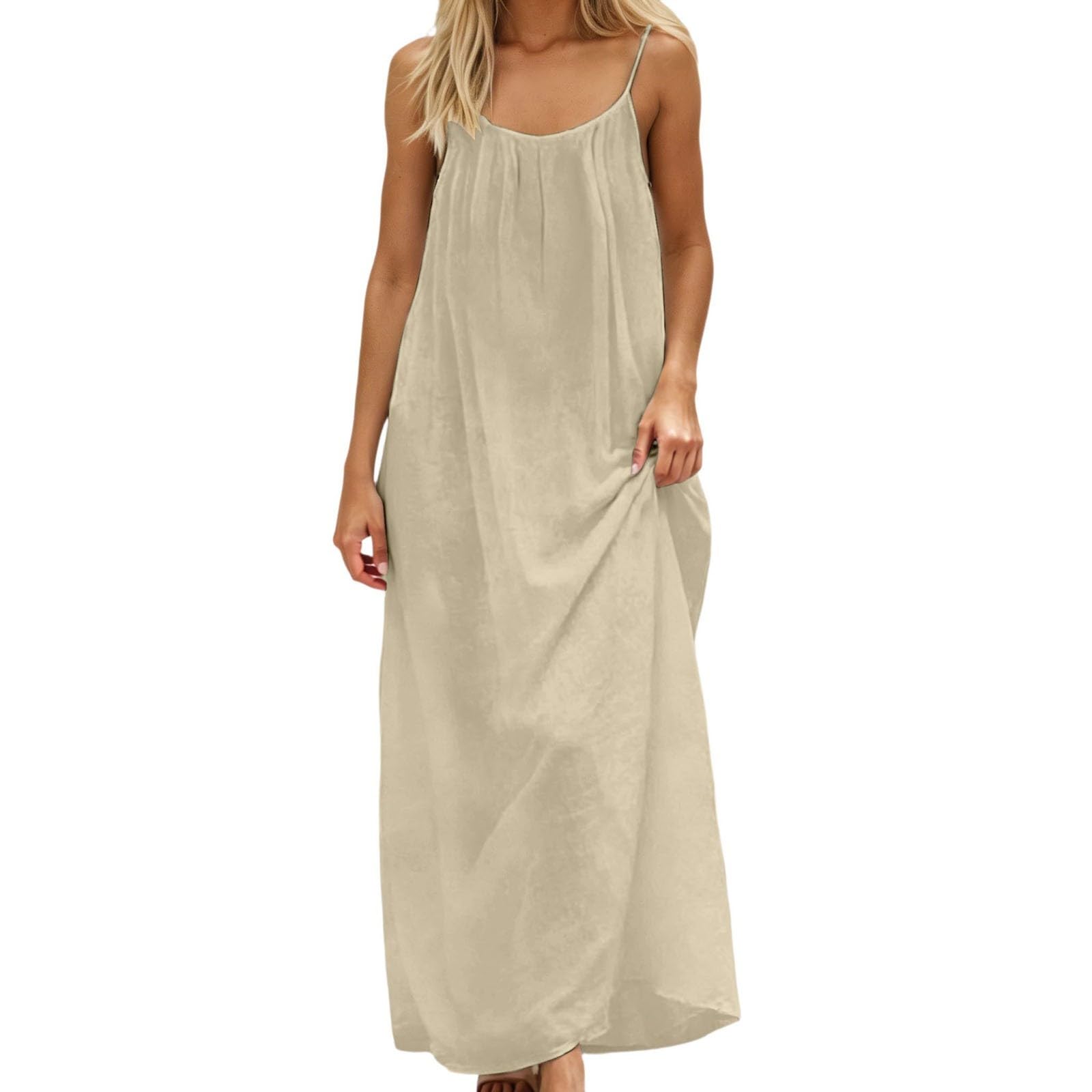Cami abiti casual da donna da spiaggia sciolto lusinghiero senza schienale 2026 primavera lavoro alla moda estate adolescente vacanze fluide cocktail abiti estivi da donna 2026 partito carino uscire