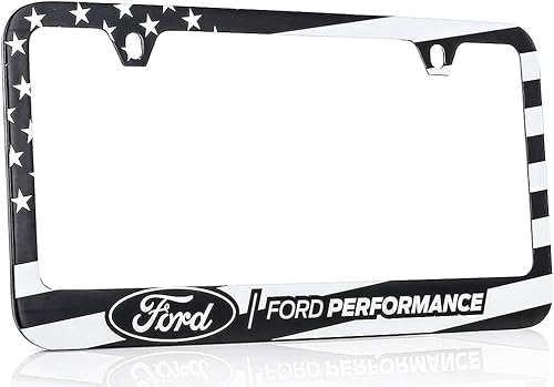 Miniatura 5 de Ford Marco de matrícula de metal con estampado UV patriótico de la bandera estadounidense F-150