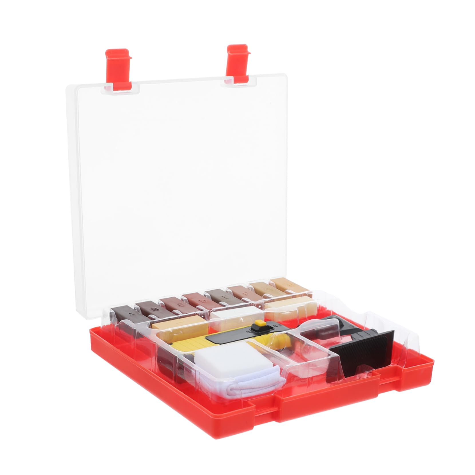 NUOBESTY Kit de Reparación de Cera para Madera y Laminados con Accesorios Abs y Resina, Elimina Rayones y Daños en Pisos y Muebles para Hogar y Oficina