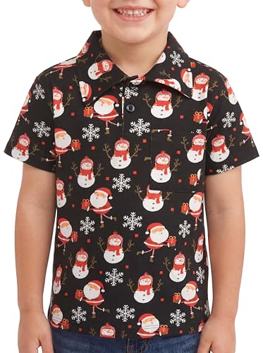 Image of Unique Baby Moisture Wicking Kids Polo Shirts for Toddler Boys Polo Shirt