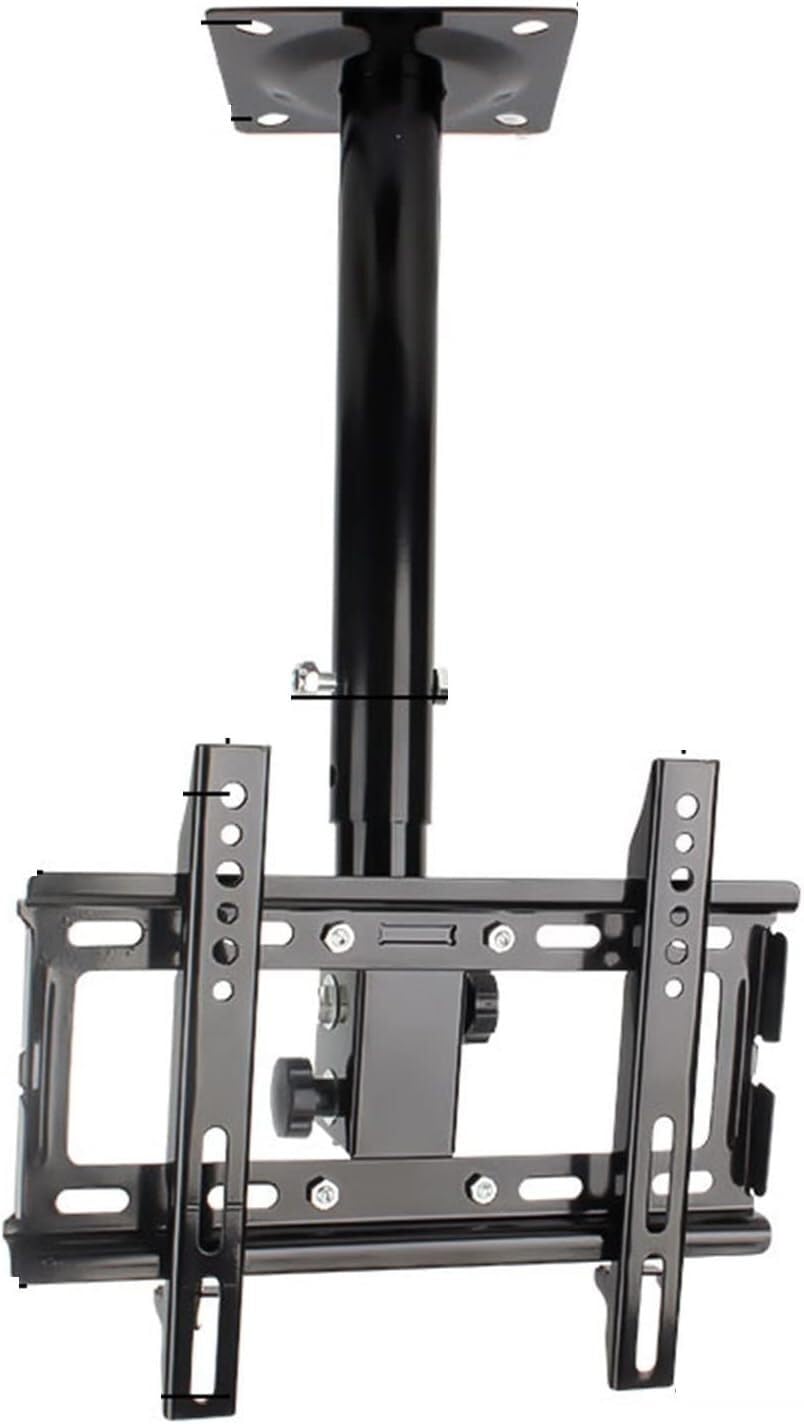 SGKOMN Monitor Arms Tilt-Swivel Ceiling TV Stand, Hanging Full Motion TV Stand for 32-55 Inch TVs, Telescopic Height Adjustable TV Stand