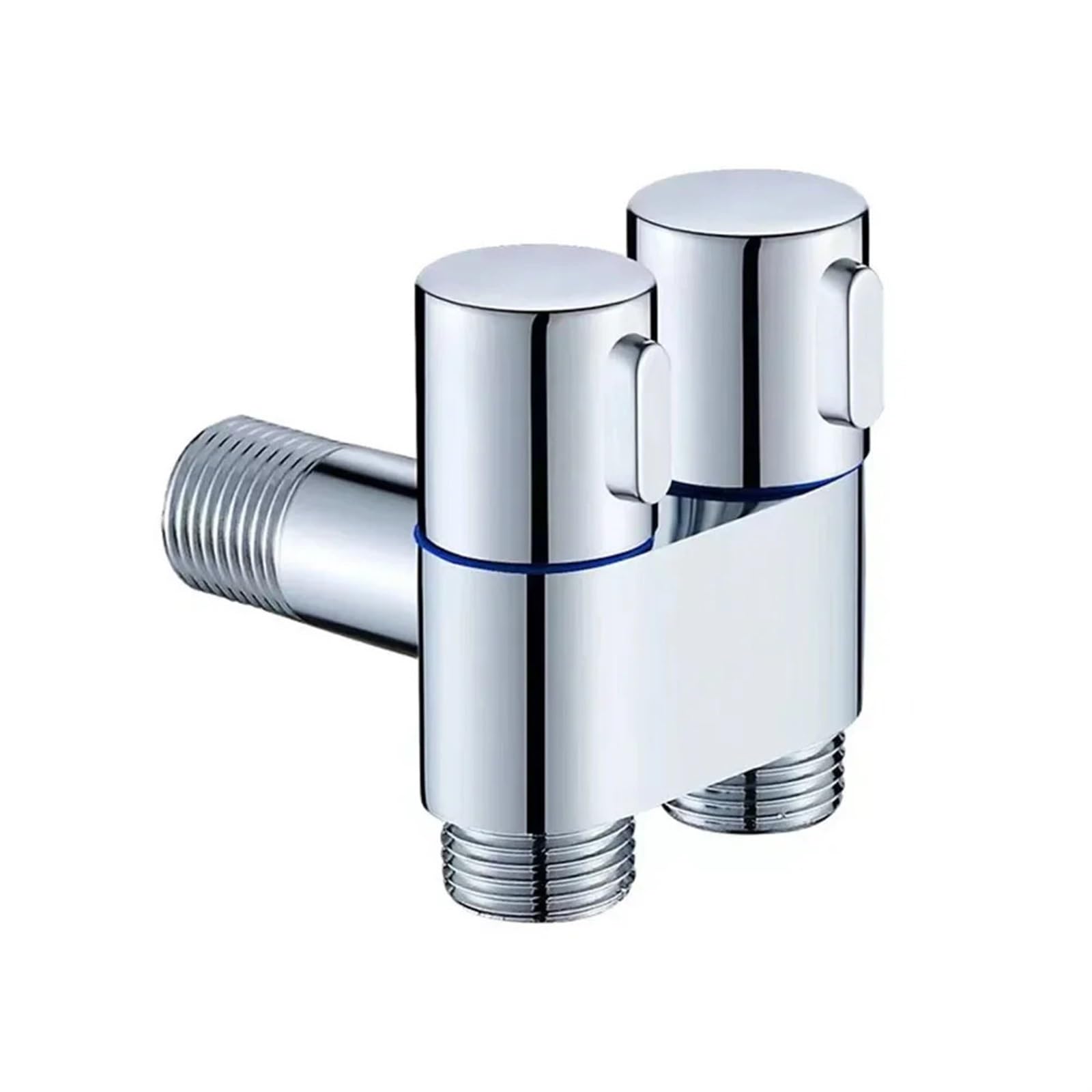 Robinet machine à laver et toilette avec vanne d'angle double entrée G1/2