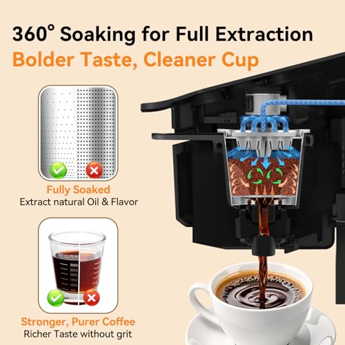 Image of CAPMESSO Reusable K Cups for Keurig: 4 Stainless Steel Coffee Pods 5-hole Metal Coffee Filters for Keurig K Supreme /K Slim /K-Brew Chill /K-Duo Gen 2 with Multistream Technology, No BPA, Durable