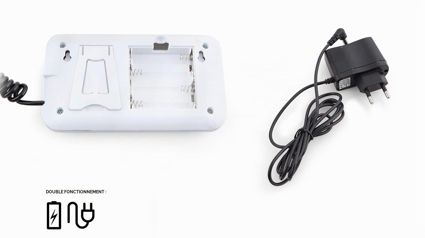 Orbegozo Pc 5500 - Balance de cuisine industrielle, capacité maximale de 200 kg, surface en acier inoxydable (39 x 31 cm), fonction tare, fonctionne sur piles et adaptateur électrique