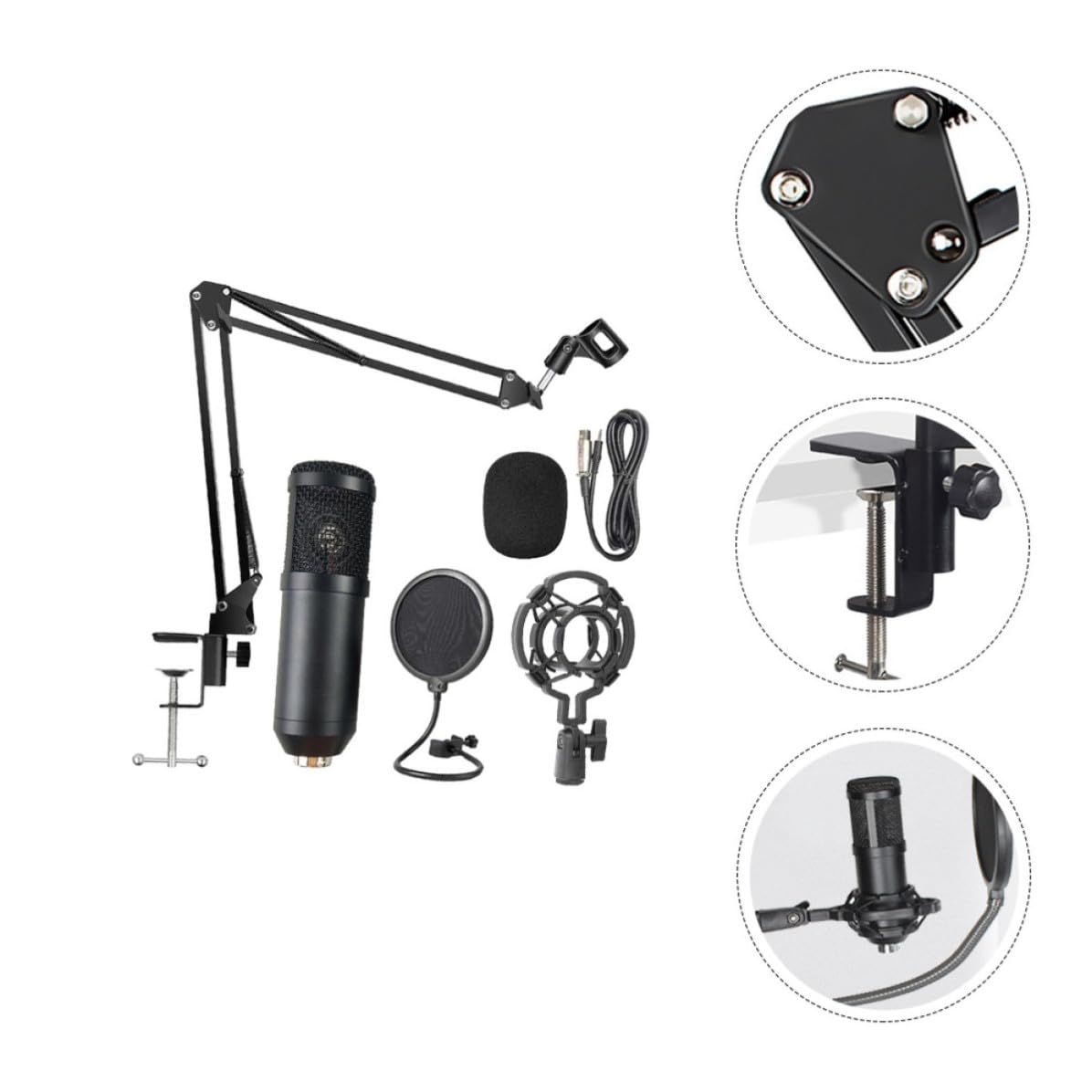 Microfono Condensatore USB in Lega di Alluminio, Set 1 Pezzo Colore Casuale per Registrazione Musicale e Podcasting per Streaming e Studi di Registrazione