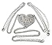 Little Middle Big Sister heart puzzle pendant necklace set(3PCS)