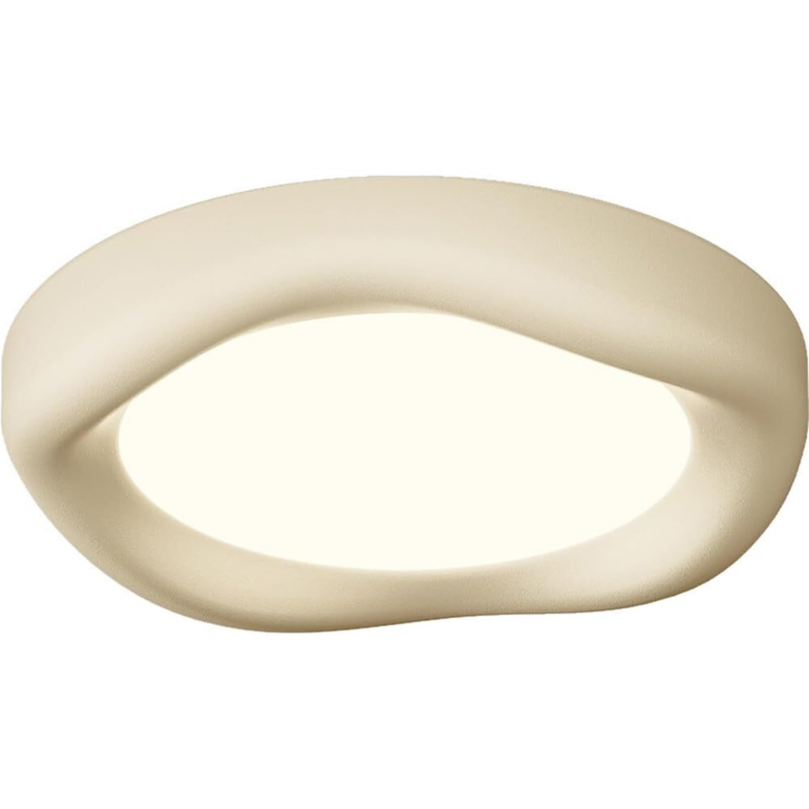 KHUKHU Flush Mount Ceiling Light Fixture, Round Panel Light, 3000K-6500K Light Color Changeable Modern LED Ceiling Light Surface Mount LED Light Fixture for Bedroom Kitchen(A)