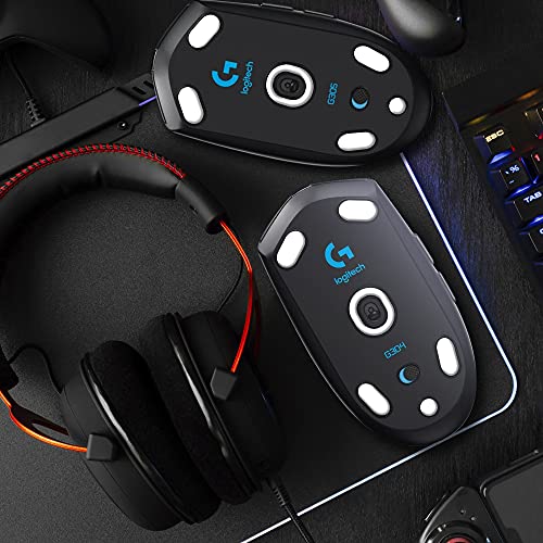 2 Sets Of Hyperslides Rounded Curved Edges Mouse Feet, Mouse Skates, Pads For Logitech G305, G304 Lightspeed Wireless Gaming Mouse Feet Replacement (0.8Mm, Smooth, Pure Ptfe) Pro Performance Upgrade #TOP3