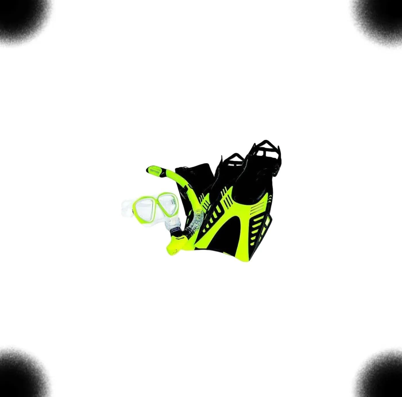 TM NEXDYNAMI Dive SetCompatible with Aqua Leissure Dyna Adult 5 Piece, M/L - Yellow