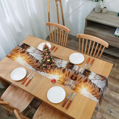 Chemin de table bouleau rustique pour table basse ferme et mariage - 8