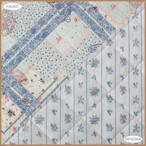 Image of Paseo Road Tasha Polizzi Mirabelle 3 Piece Queen Full Paisley Quilt Set