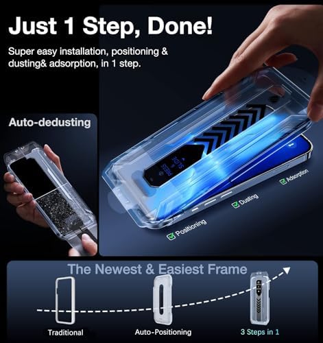 UltraGlass UNBREAK TOP 9H+ Glass for iPhone 12 Pro Max Screen Protector [Military Grade Shatterproof & Longest Durable] Full Screen iPhone 12 Pro Max Glass, 2024 Upgrade, 2 Packs — view 4
