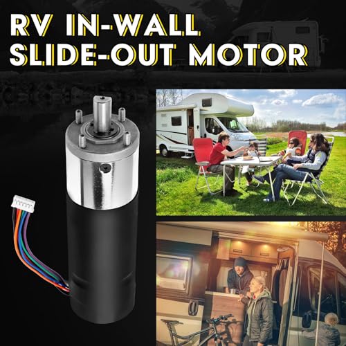 Image of 287298 RV in-Wall Slide-Out Motor Assembly, 500:1 High Torque Gear Ratio 12V DC, Compatible with Lippert /LCI Schwintek in-Wall Slide System for Motorhome, Travel Trailer, and Camper
