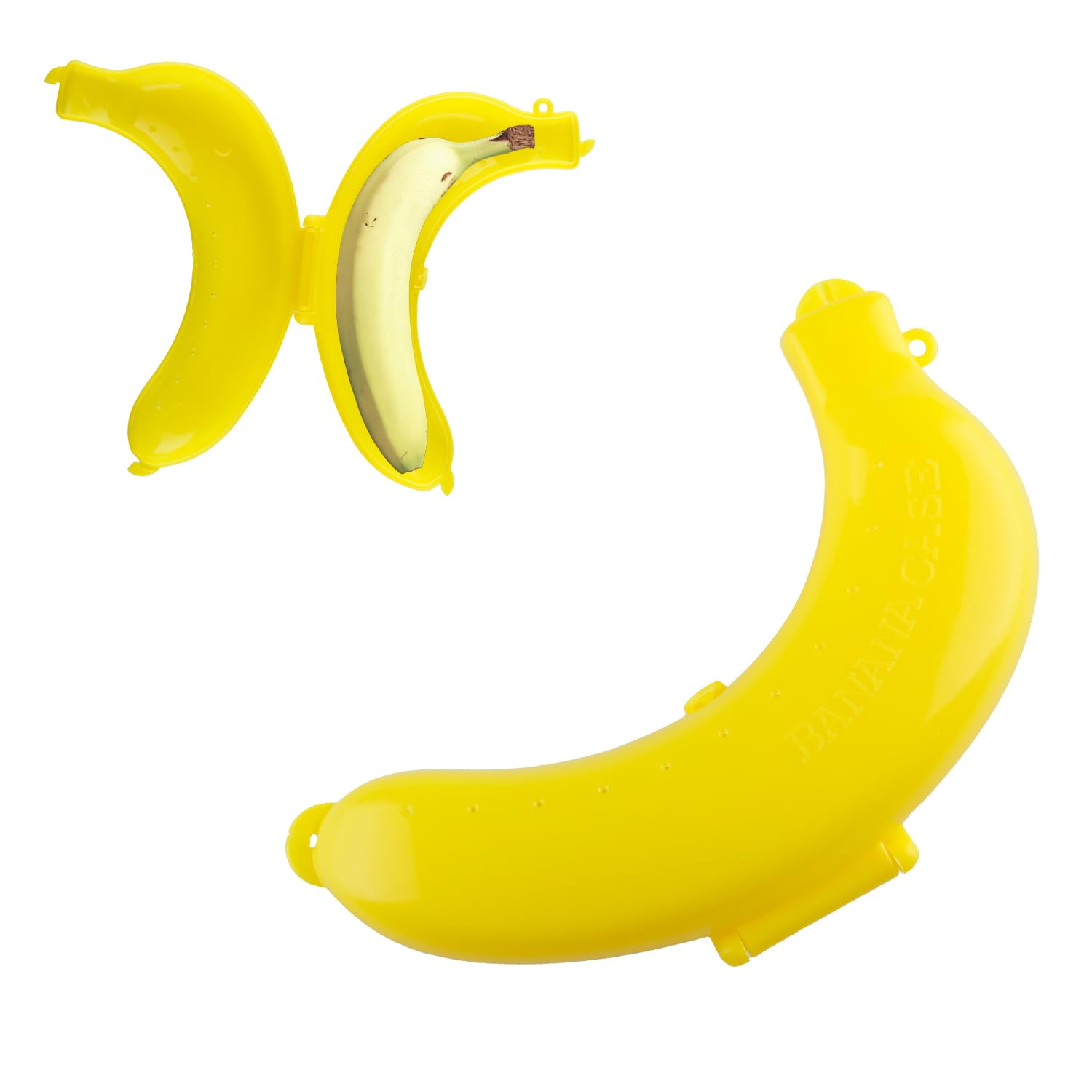 Tabanzhe Yellow Big Banana Case-1Pc 19Cm Reusable Banana Cover Case Bananas Guard Holder Protector Keep Fresh Fruit Container Big Bananas Saver For Lunch Box Outdoor Travel