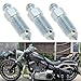OTOTEC 4Pcs Q235 Steel Brake Caliper Bleed Screw 3/8-24 Brake Caliper Bleed Screw Nipple Compatible with Harley-Davidson 502660 Silver