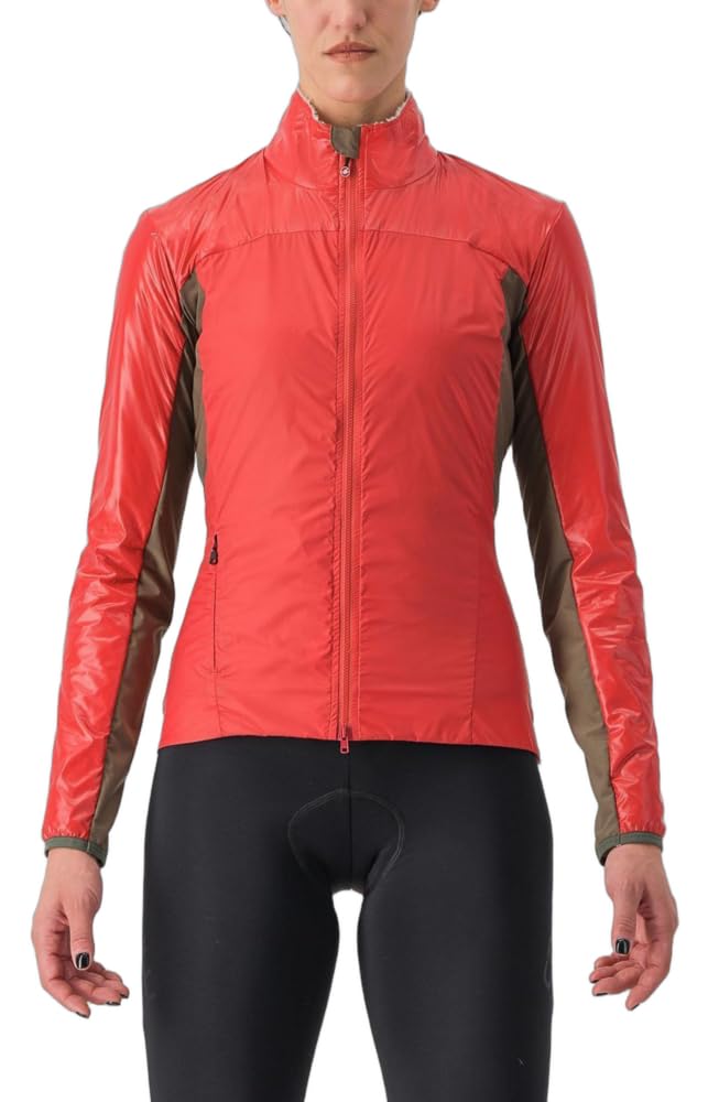 CASTELLI 4523552-654 UNLTD2W PUFFY JKT Jacket Unisex MINERAL RED/SILVER GRAY Size XS