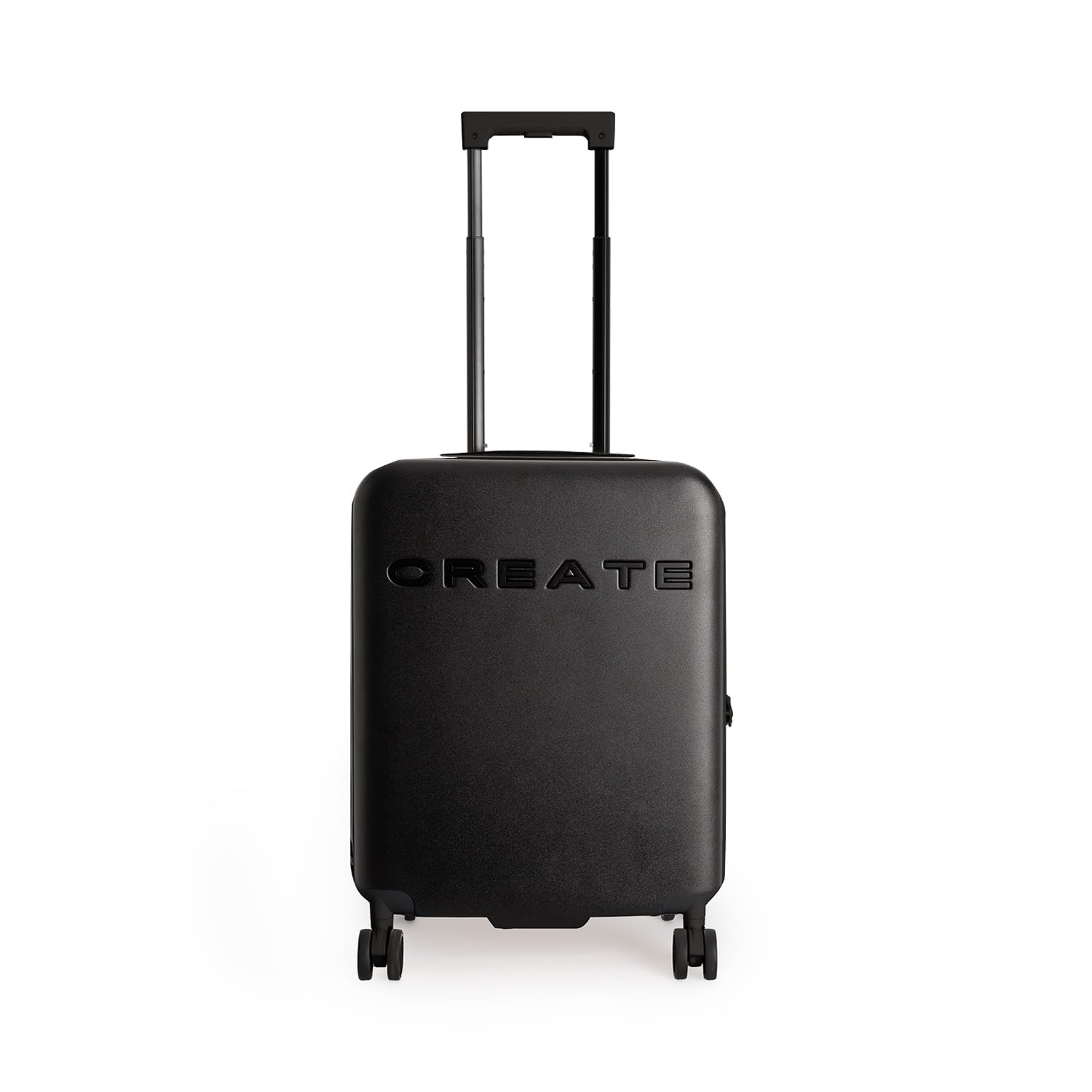 CREATE / Luggage Studio/Faltbarer Polykarbonat-Hartschalenkoffer Schwarz / 39x23x54cm / TSA-Vorhängeschloss, 4 multidirektionale Doppelrollen, Innenorganizer, Starke und langlebige Materialien