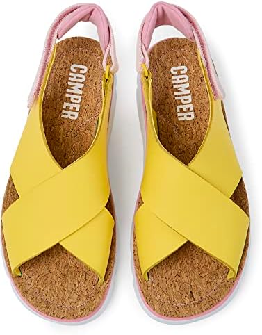 Camper Women's Other Sandals Flat, Bright Yellow, 9 | Image 2