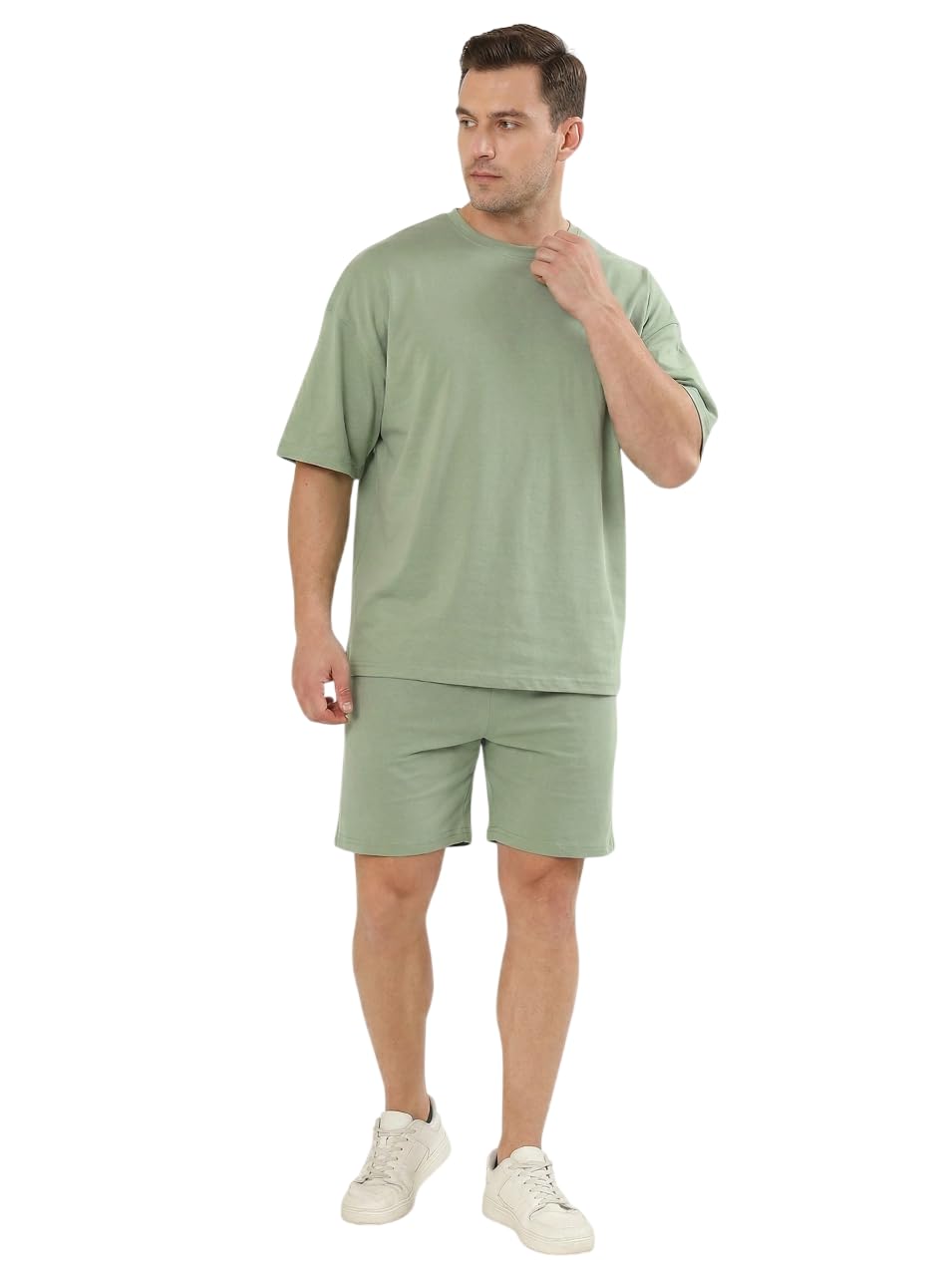 Kvetoo Men Cotton T Shirt and Shorts Set Co Ord Set for Men Summer Casual Lounge Wear Gym Workout T Shirt Shorts Combo Half Sleeve Comfortable Cotton Outfit-picture-38
