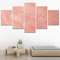 SIGNWIN 5 Panel Canvas Wall Art Abstract Colorful Decorative Elements Modern Artwork for Home Decorations Ready to Hang - 60