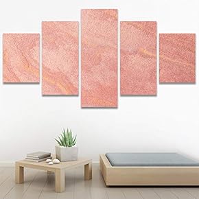 SIGNWIN 5 Panel Canvas Wall Art Abstract Colorful...