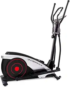 Elíptico Magnético 219 Semi-Profissional com 8 Níveis de Resistência e Painel LCD 5.5' – Ideal para Condomínios, Residências e Clubes – Suporta até 120kg