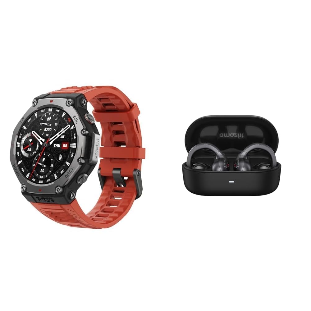 Amazfit T-Rex 3 Outdoor Smartwatch Negro + Up OWS Auriculares Bluetooth 5.3